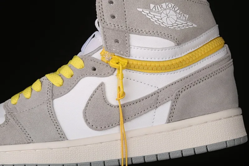 All categories Air Jordan Jordan series basketball shoes Air Jordan 1 High Z version Air Jordan 1 Switch "Light Smoke Grey" Smoke gray zipper J1 Joe 1 high-top cultural basketball shoes CW6576-100
